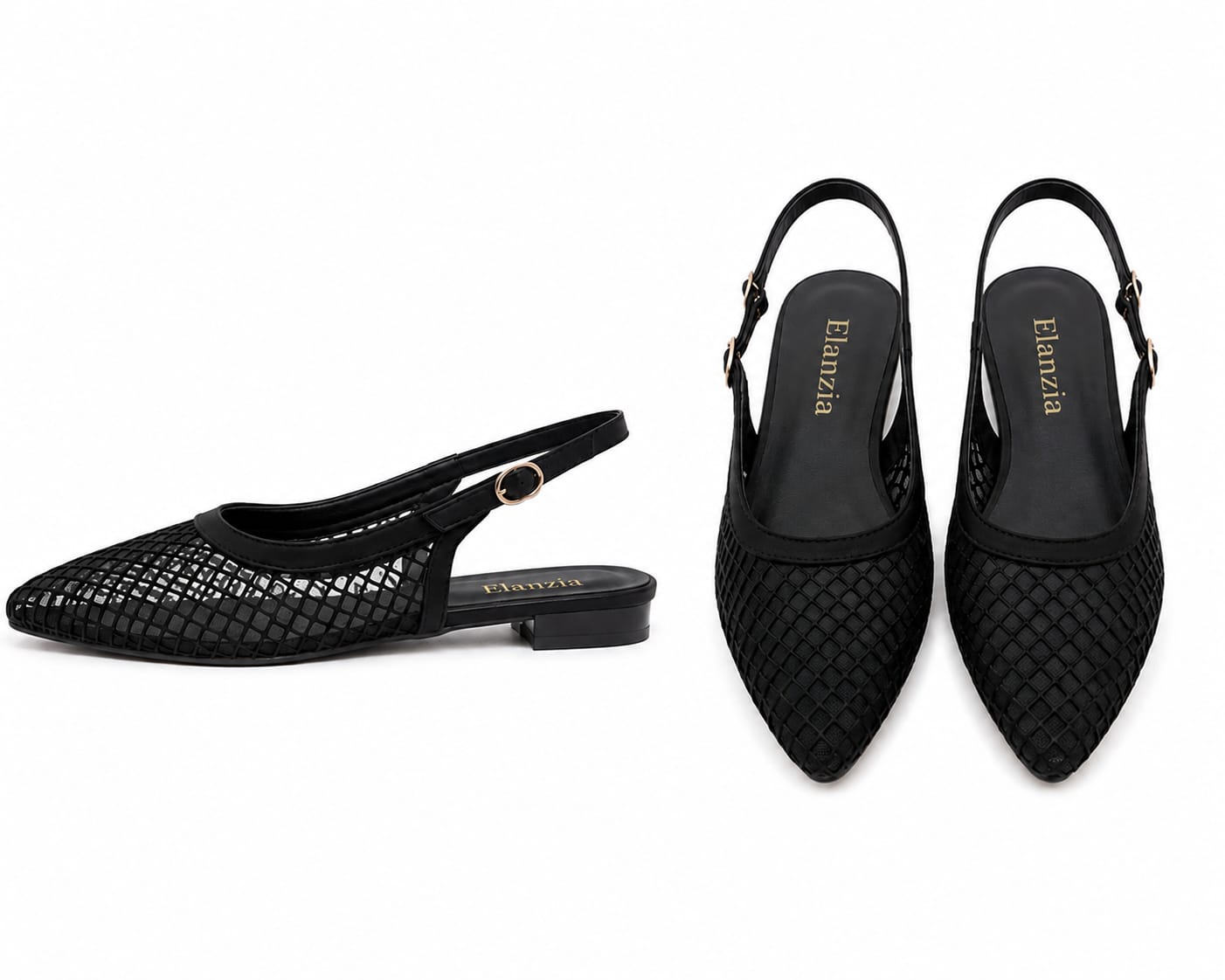 Beaded Mesh Burgundy Pointed Toe Slingback